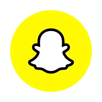 Snapchat instant messaging app icon イラスト素材