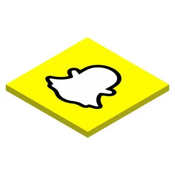 Snapchat instant messaging app icon Illustrazione stock