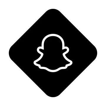 Snapchat instant messaging app icon イラスト素材