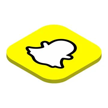 Snapchat instant messaging app icon Illustrazione stock