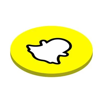 Snapchat instant messaging app icon Illustrazione stock
