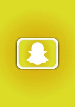 SnapChat logo sign symbol vector. Mobile apps online service icon. Social Media  Stock Illustration