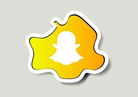 Snapchat logo vector is a stylized representation of the logo イラスト素材
