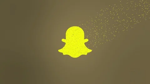Snapchat Logo Wind Dissolve Stock Footage 105369081