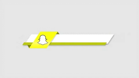 SnapChat Social Media Lower Third Stock Footage 204013008