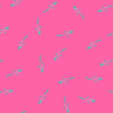 Snapdragon blossom spring vector seamless pattern Illustrazione stock