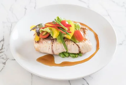 Snapper fish steak 写真素材