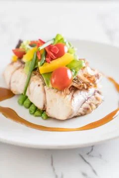 Snapper fish steak 写真素材