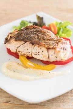 Snapper fish steak 写真素材