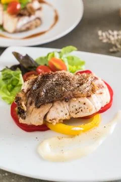 Snapper fish steak 스톡 사진