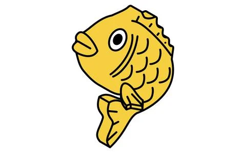 Snapper for New Year's decoration, isometric line drawing icon Stock Illustration