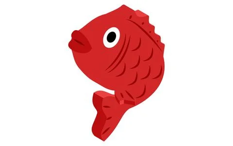 Snapper for New Year's decoration, isometric icon Stock Illustration