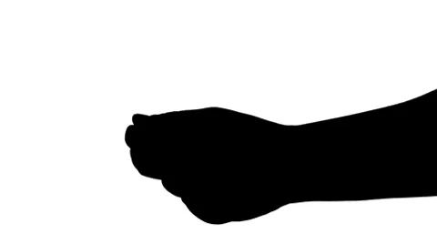 Snapping fingers silhouette Stock Footage 8359182