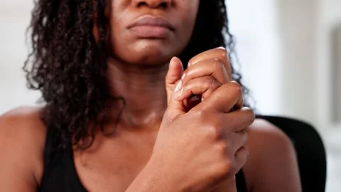 Snapping Knuckles In Hand Causes Ache Stock Footage 312891943