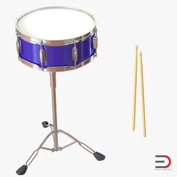 Snare Drum 3D Models Set 3D Model