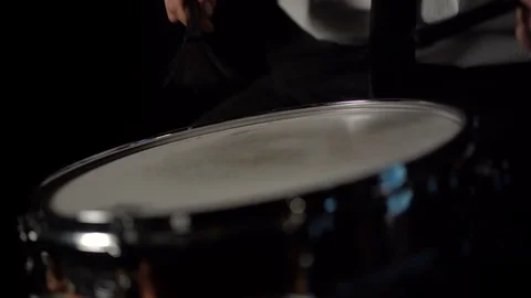 Snare Drum with brush Stock Footage 104043925
