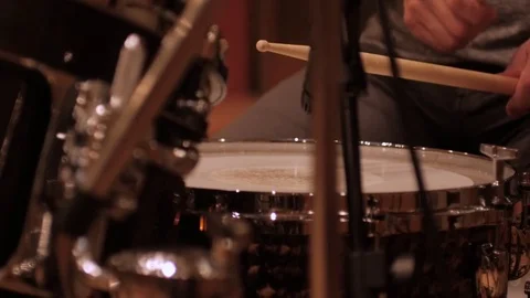 Snarehits_recording studio Video stock 73912363