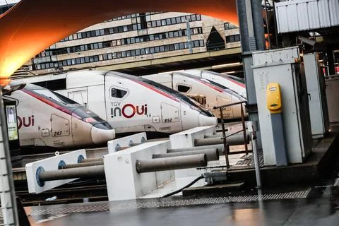 SNCF controllers' strike at Gare de Lyon train station, Paris, France - 23 Dec 2 Photos