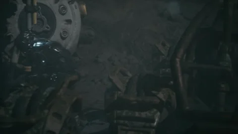 Sneak carefully behind enemy lines in an impossible mission 02 Stock Footage 248262830