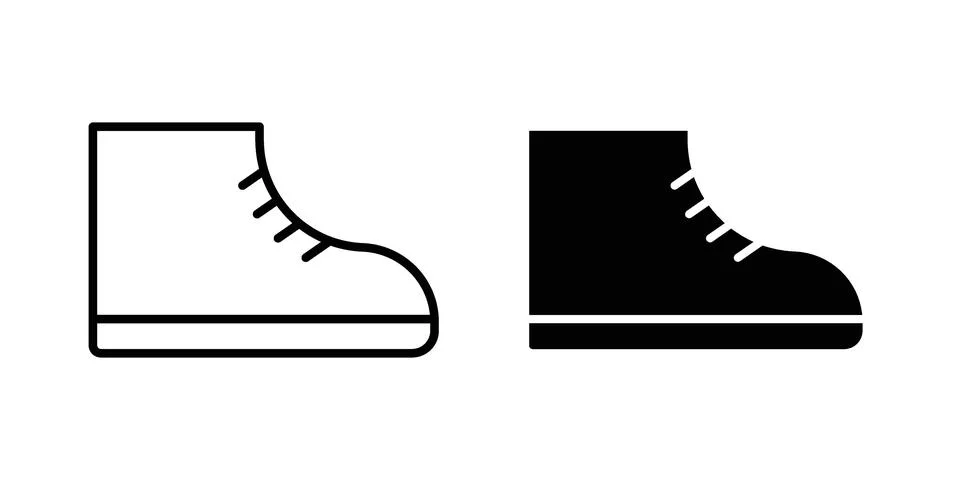 Sneaker icon concept. best for web design Stock Illustration