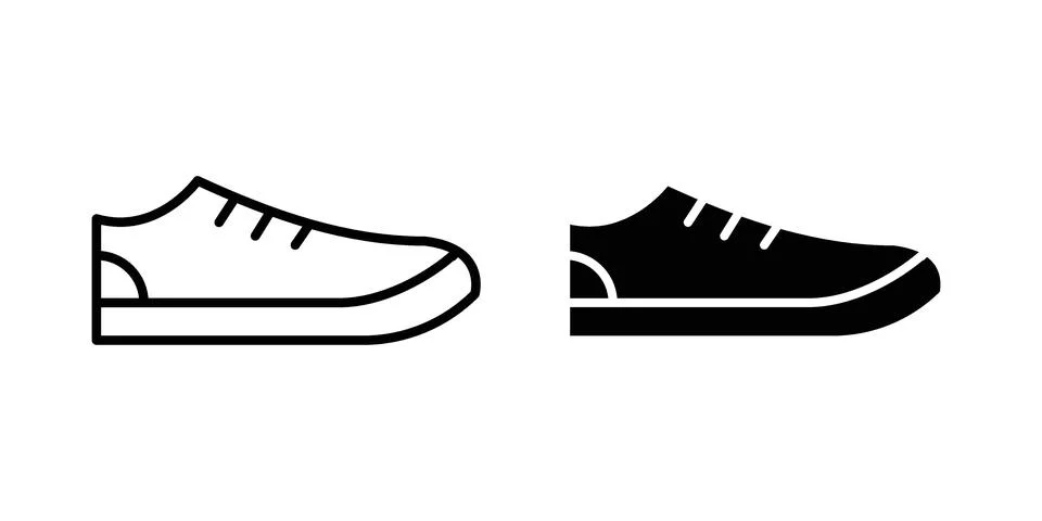 Sneaker icon graphic element. web icon set Stock Illustration