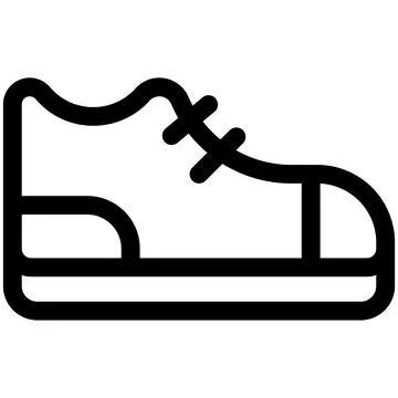 Sneaker icon, Marathon related vector Stock Illustration