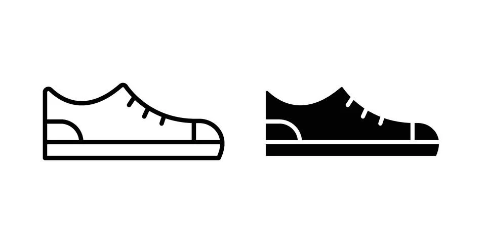 Sneaker icon or illustration vector symbols Illustrazione stock