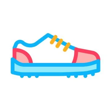 Sneaker Shoe Icon Vector Outline Illustration Stock Illustration
