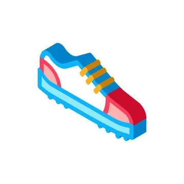 Sneaker Shoe isometric icon vector illustration Stock Illustration