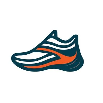 Sneaker Shoe Logo Stock Illustration