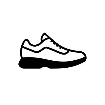 Sneaker silhouette icon Stock Illustration