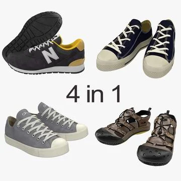 3D Model: Sneakers 3D Models Collection 2 #91498663 | Pond5