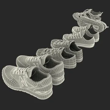 3D Model: Sneakers 3D Models Collection 2 #91498663 | Pond5