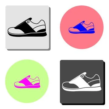 Sneakers. flat vector icon Stock Illustration