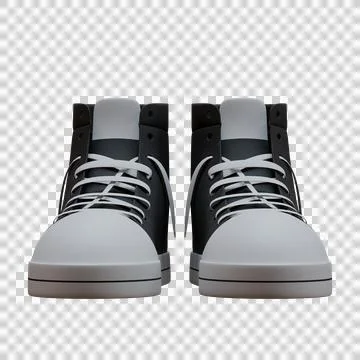 Sneakers Front View Illustration