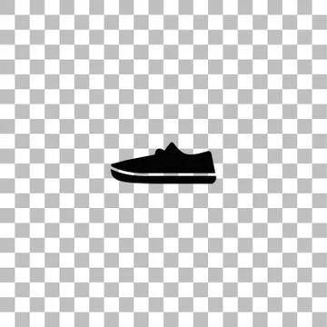 Sneakers icon flat Stock Illustration
