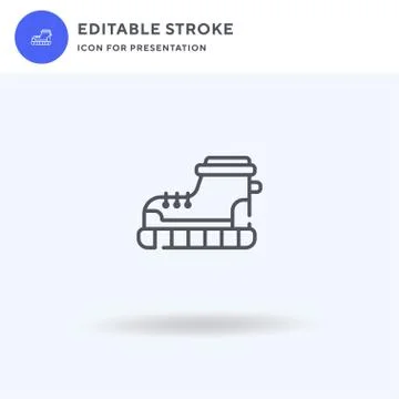 Sneakers icon vector, filled flat sign, solid pictogram isolated on white, logo Stock Illustration
