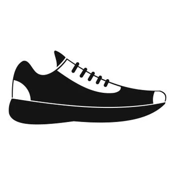 Sneakers icon vector simple Stock Illustration