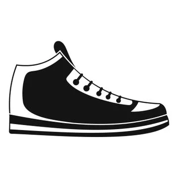 Sneakers icon vector simple Stock Illustration