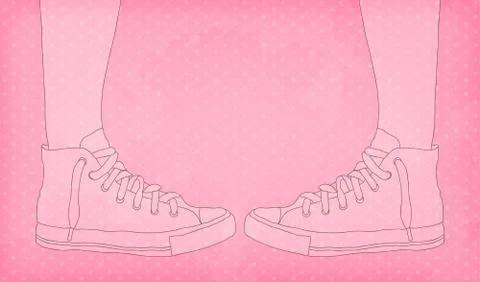 Sneakers Stock Illustration