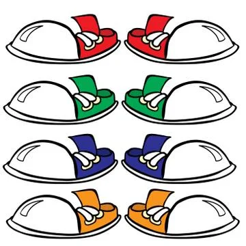 Sneakers Stock Illustration