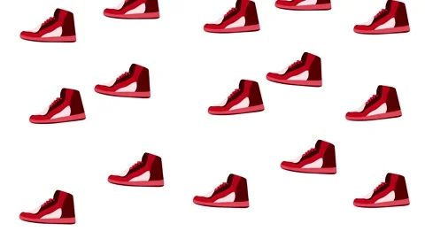 Sneakers illustration 4K Animation with ... | Stock Video | Pond5
