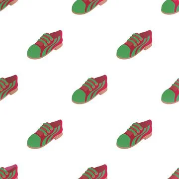 Sneakers pattern seamless vector Illustrazione stock