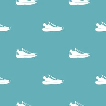 Sneakers pattern vector seamless 스톡 일러스트