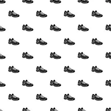 Sneakers pattern vector seamless Illustrazione stock