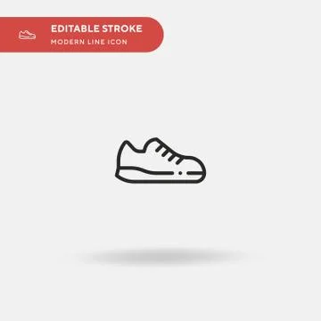 Sneakers Simple vector icon. Illustration symbol design template for web mobi 스톡 일러스트