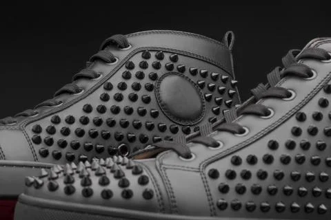 Sneakers studio shooting Stock Photos