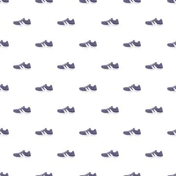 Sneakers vector seamless pattern repeating background design 스톡 일러스트