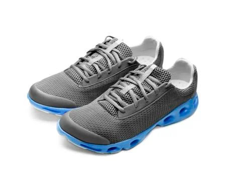 Sneakers on white. Stock Photos