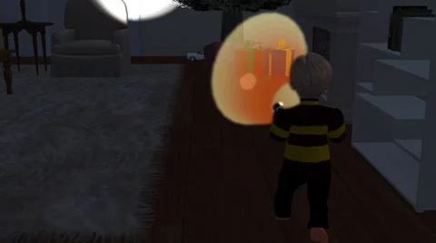 Sneaking up on Christmas Video stock 33229226